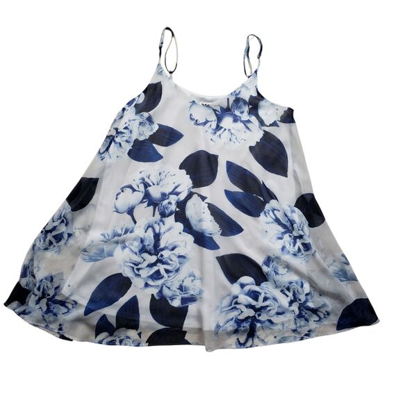 Show Me Your Mumu Circus Mini Dress Small Blue Bouquet Floral Y2K - Picture 9 of 10